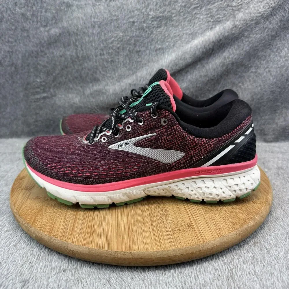 Brooks Ghost 11 Shoes Womens Size 10 Red Wide Sneakers 1202771D017 No Insoles